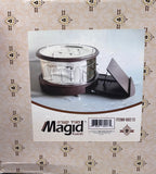 Mahogany Silver Plated, 3 Tier MAGID Kaarah with Pull Out Haggadah Holder